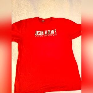 Jason Aldean Kitchen and Rooftop bar Tshirt. Red. XXL